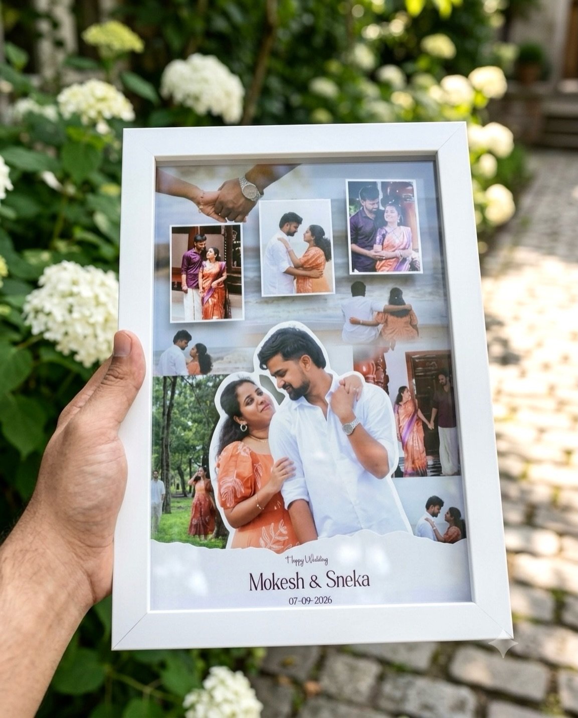 Artisan 3D Photo Wall Clock Frame