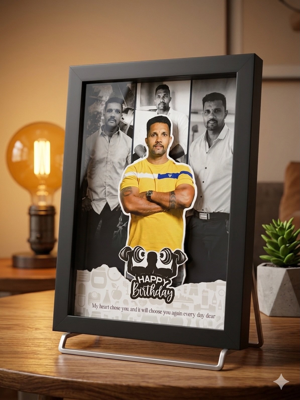 Birthday Surprise 3D Milestone Collage Frame