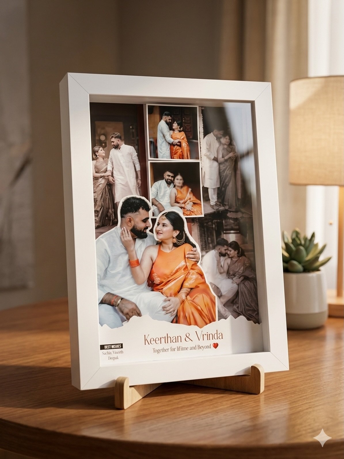 Golden Anniversary Grandeur Collage Frame