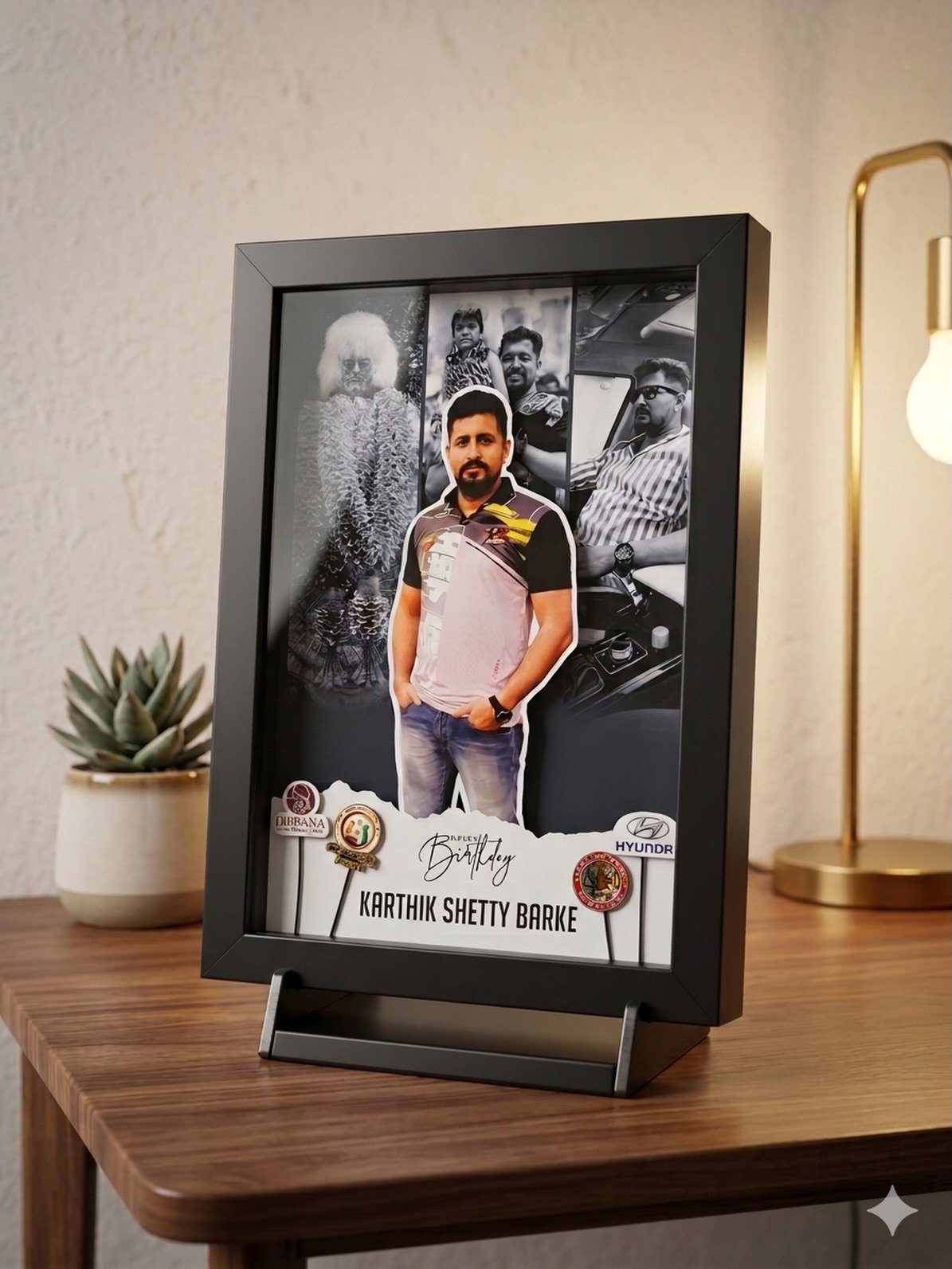 Romantic Heart Silhouette Multi-Photo Wall Frame