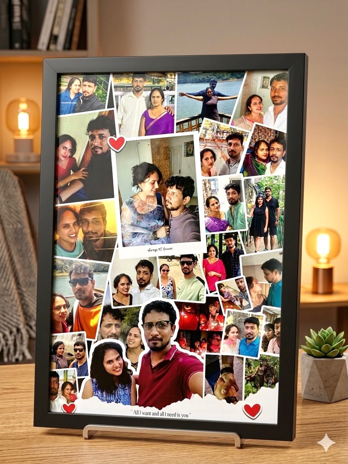 Infinity LED Neon Glow Couple Night Frame