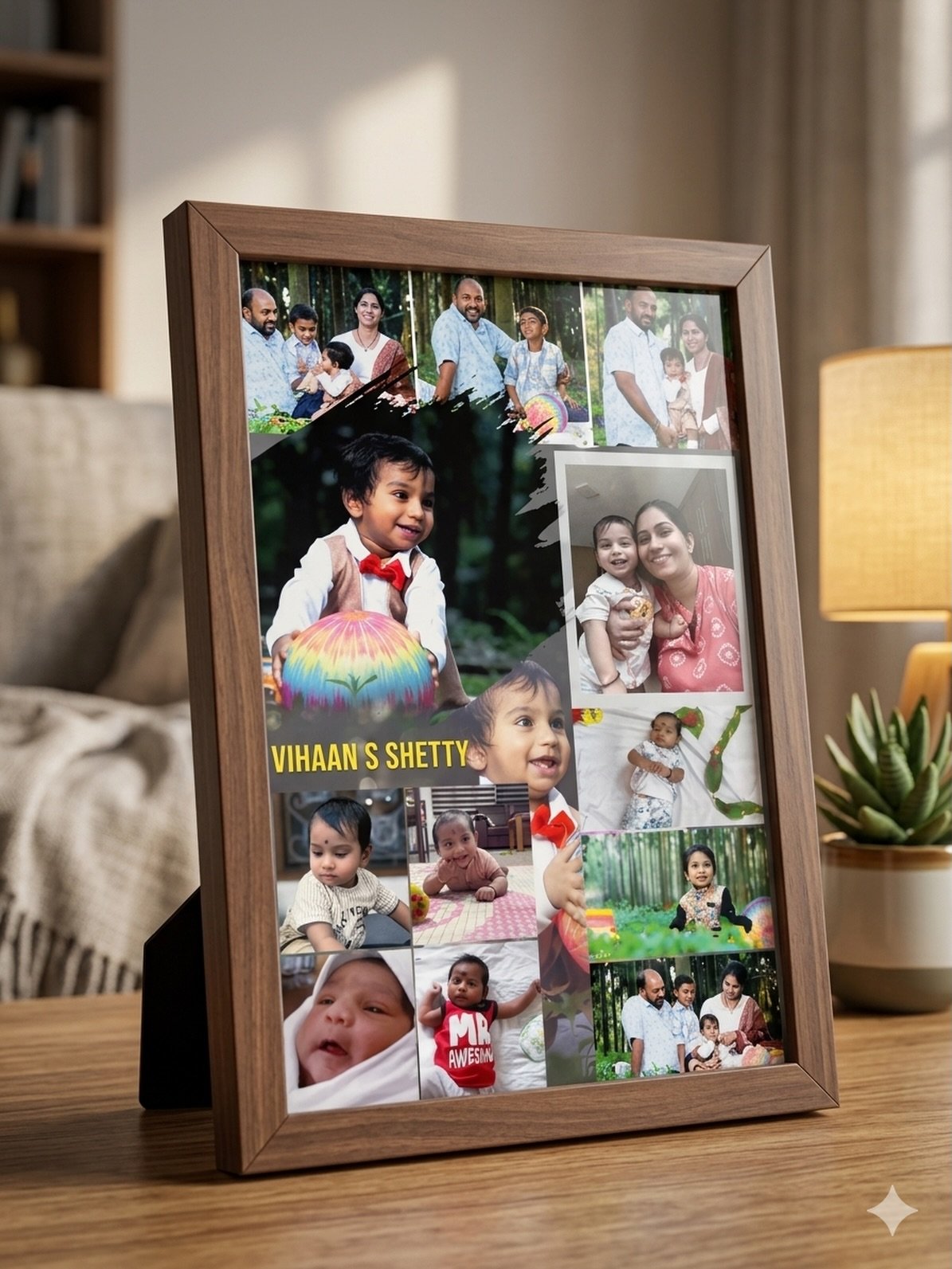 Wanderlust Travel Map & Coordinates Photo Frame